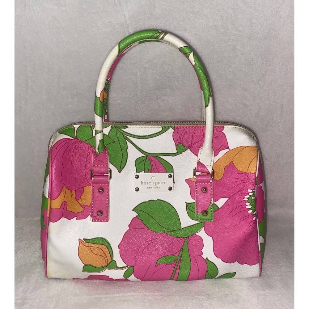Kate Spade New York Multi-color Floral Shoulder Bag Handbag Purse ~ See Photos